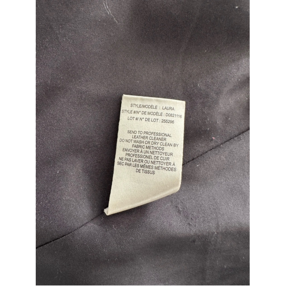 Theory Wool Blend Jacket Size M Gray with Leather Sleeves - Picture 7 of 10